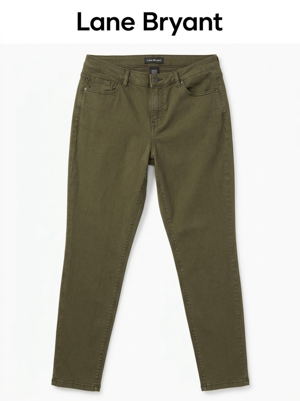 Lane Bryant Women’s olive green skinny jeans Size 16 0310